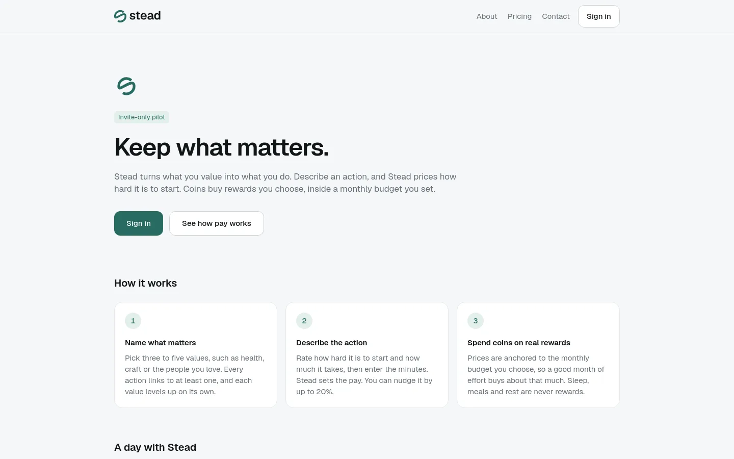 Stead interface
